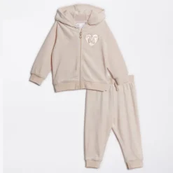 Baby Piger Velour Træningsdragt Shell