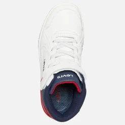 Børn Dereck Hi-Top Sneakers Hvid Navy Rød 0218