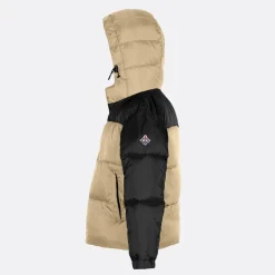 Børne Hætte Jakke Khaki /​ Sort