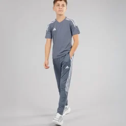 Børne Junior Tiro 23 League T Shirt Team Onix/​Hvid