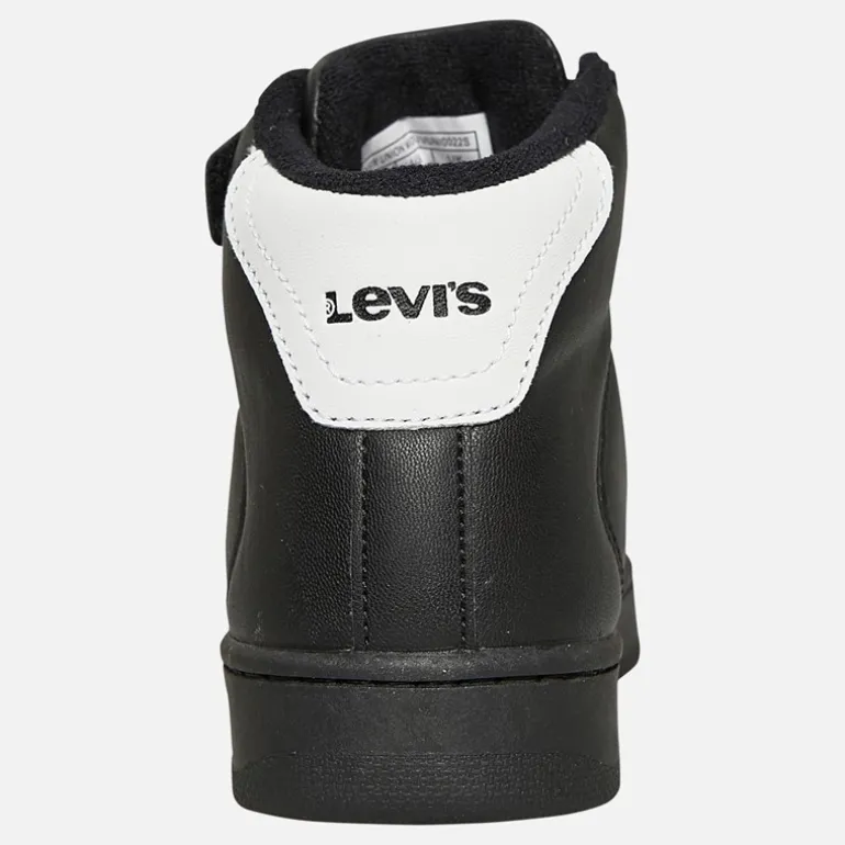 Børne Nye Union Hi Top Sneakers Sort Hvid 0008