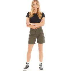 Dame Ashline Cargo Shorts Khaki