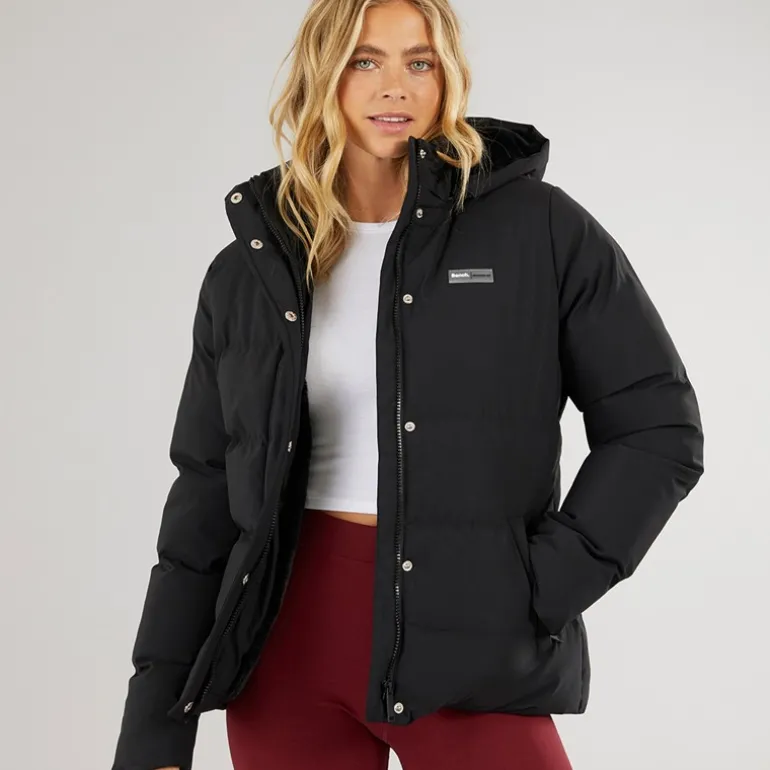 Dame Atha Kort Dunjakke Sort