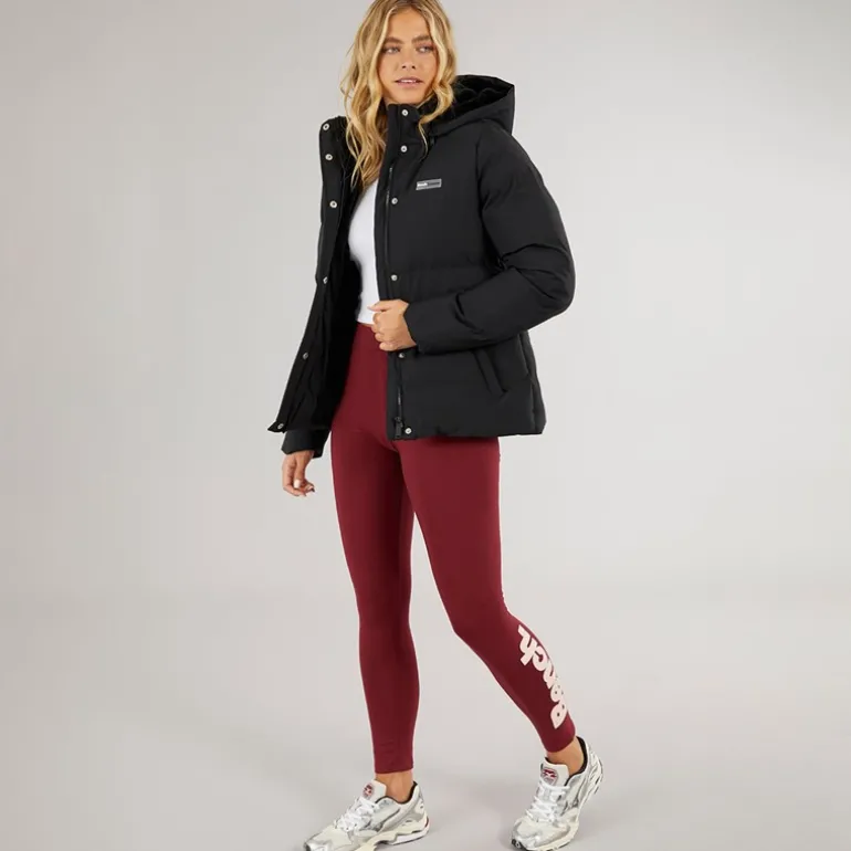 Dame Atha Kort Dunjakke Sort