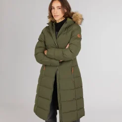 Dame Audrey Vandtæt Foret Hættejakke Dark Vine