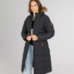 Dame Audrey Vandtæt Foret Hættejakke Sort