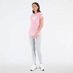 Dame Basis Stacked Logo T-shirt Hazy Rose