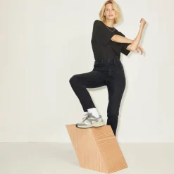 Dame Berlin Slim Fit Jeans Sort Denim