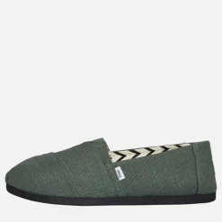 Dame Canvas Alpargata Espadriller Medium Green