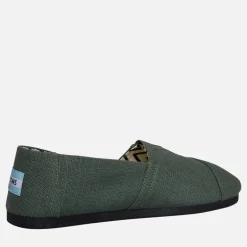 Dame Canvas Alpargata Espadriller Medium Green