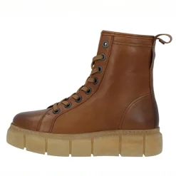 Dame Casflora Blonde Støvler Læder Cognac