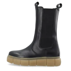 Dame Casflora Chelsea støvler læder Sort