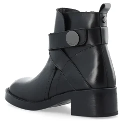 Dame Casjosefine Lynlås Støvler Læder Sort