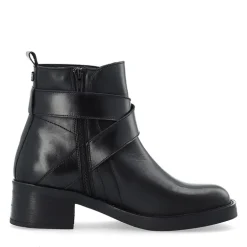 Dame Casjosefine Lynlås Støvler Læder Sort