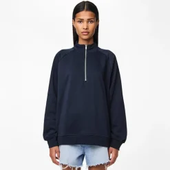 Dame Chilli Halv lynlås sweatshirt Sky Captain
