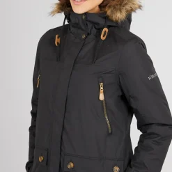 Dame Clea Isoleret Vandtæt Parka Sort