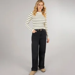 Dame Crista O Hals Strikket Sweater Birch