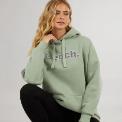 Dame Dayla Oversized Hættetrøje Mørk Salvie Grøn