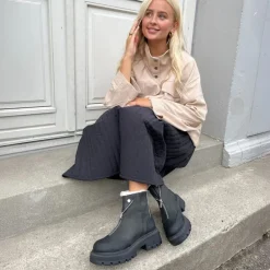 Dame det er bare en snedag støvler 0001 Black