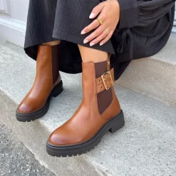 Dame det er som efterårsstøvler 0241 Cognac