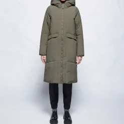 Dame Eliza Letvægts Taslan 5K Jakke Duskmørk Oliven