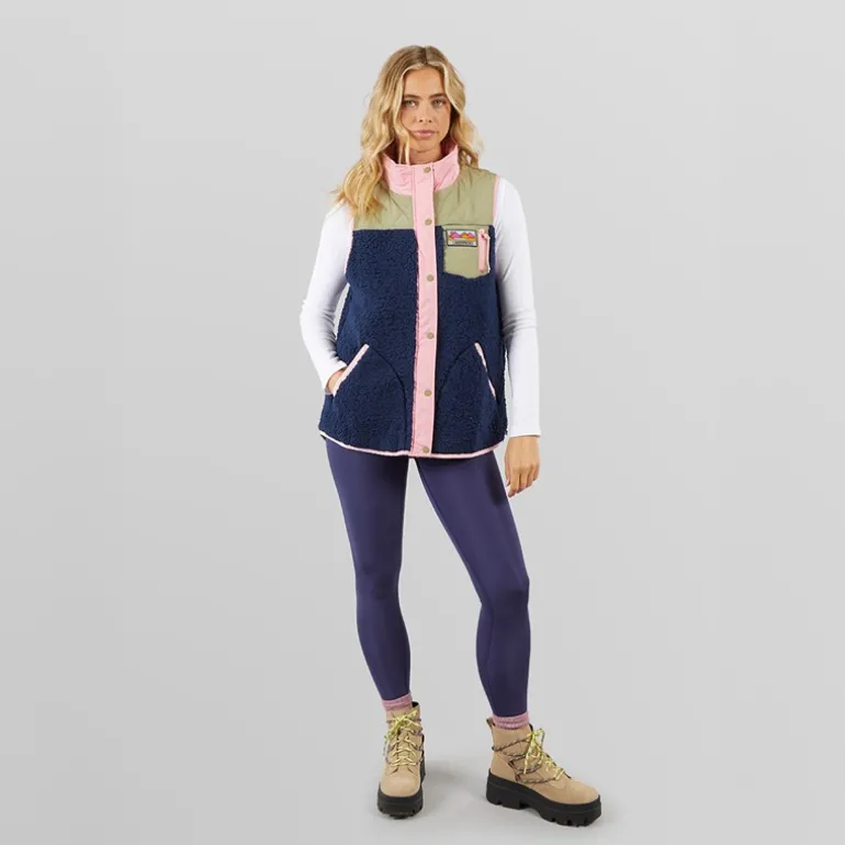 Dame Essy Borg Vest Multi