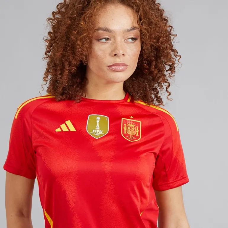 Dame FEF Spanien Dame 24/25 Autentisk Hjemme Trøje Better Scarlet