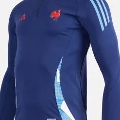 Dame FFR Frankrig Rugby Trænings Top Dark Blue