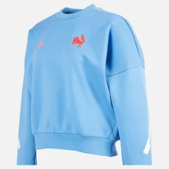 Dame FFR Frankrig Rugby Z.N.E. Rejse Sweatshirt Focus Blue