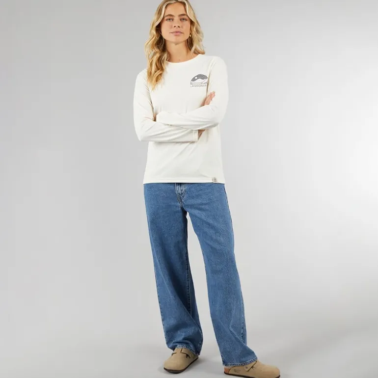 Dame Fife Langærmet T-shirt Ecru