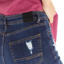 Dame Fillie Skinny Jeans Mørkvasket Denim