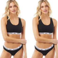 Dame Frankie Logo Bomuld Braletter Topak Sort