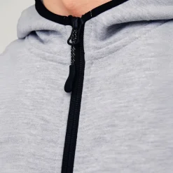 Dame Fusion Lynlås Hættetrøje Light Grey Melange