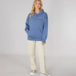 Dame Harmy Hættetrøje Denim Blå