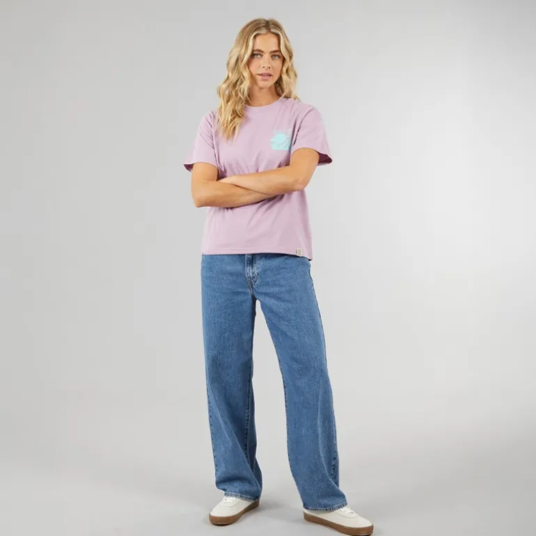 Dame Kidwelly T-shirt Støvet malva