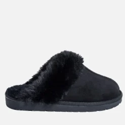 Dame lammeskind hjemmesko Sort