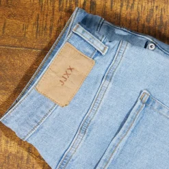 Dame Lisbon Høj Talje Mom Jeans Lyseblå Denim