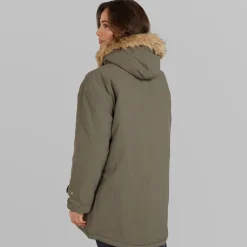 Dame Majlis Parka Army Grøn