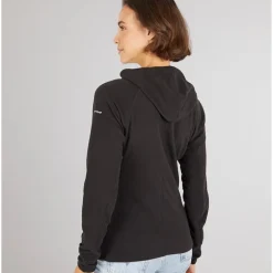 Dame Maraton Fuld Lyn Lækker Fleecejakke Sort