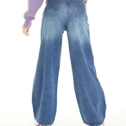 Dame Maxina Vid Benbukser Mellemblå