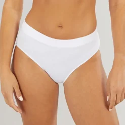 Dame Microterrot Monogram Hipster Trusser Hvid