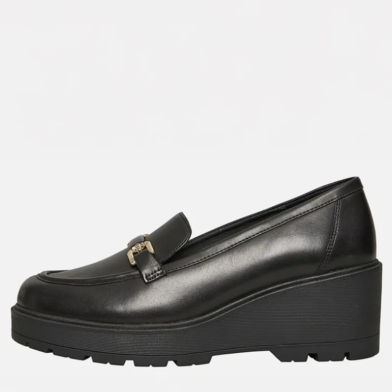 Dame Mierelle Kilehæls Loafers Sort