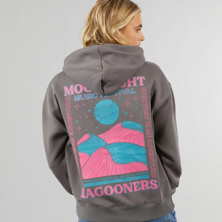 Dame Måneskin Hættetrøje Koksgrå