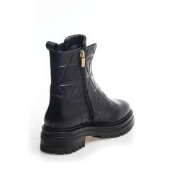 Dame Moonlight Læderstøvler 0001 Sort