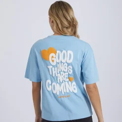 Dame Nanala T-shirt Lyseblå