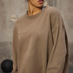 Dame Oversized Crew Neck Sweatshirt Fossil