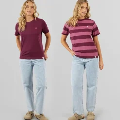 Dame Oxbow 2 Pak T-shirts Blomme/​Rosebud