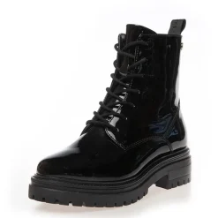 Dame Rocka Laze Støvler 0011 Sort Lak