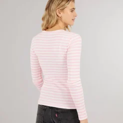 Dame Ruka Langærmet Top Roseate Spoonbill