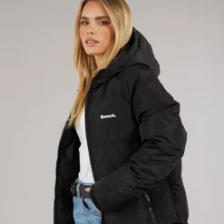 Dame Ryelle Maxi Længde Pufferjakke Sort